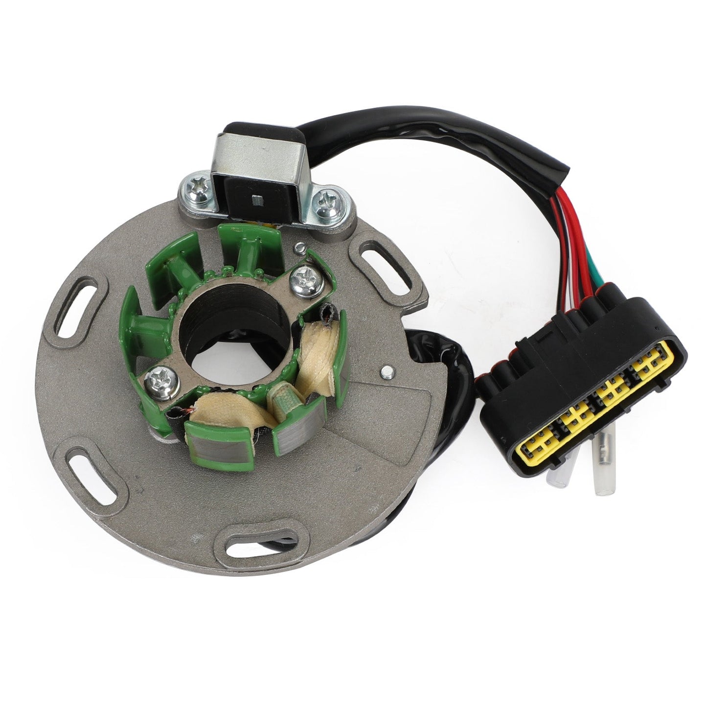 Conjunto de base de estator de generador magneto compatible con Husqvarna CR125 CR 125 1998-2007 800086796