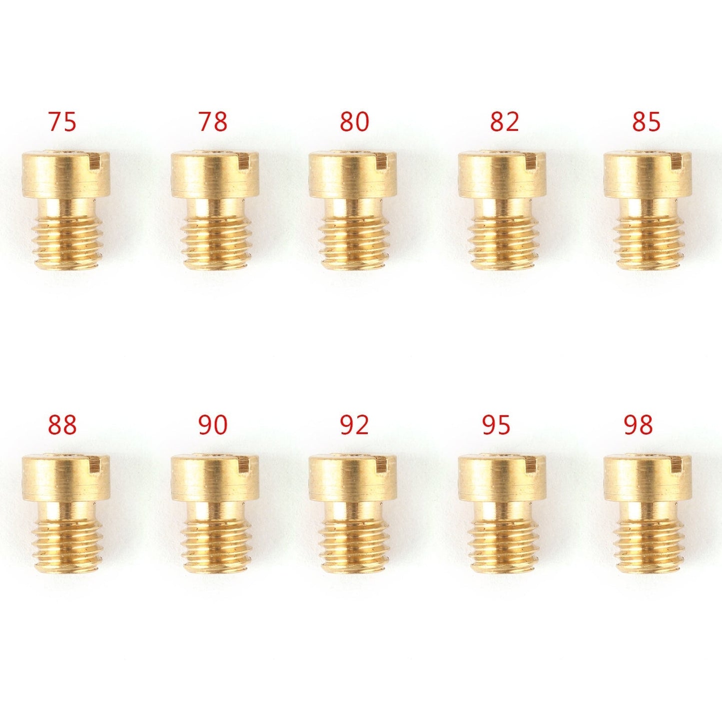 75-98 Carb 10PCS 5MM Dellorto Carburetor Carburettor Main Jets Nozzle Set