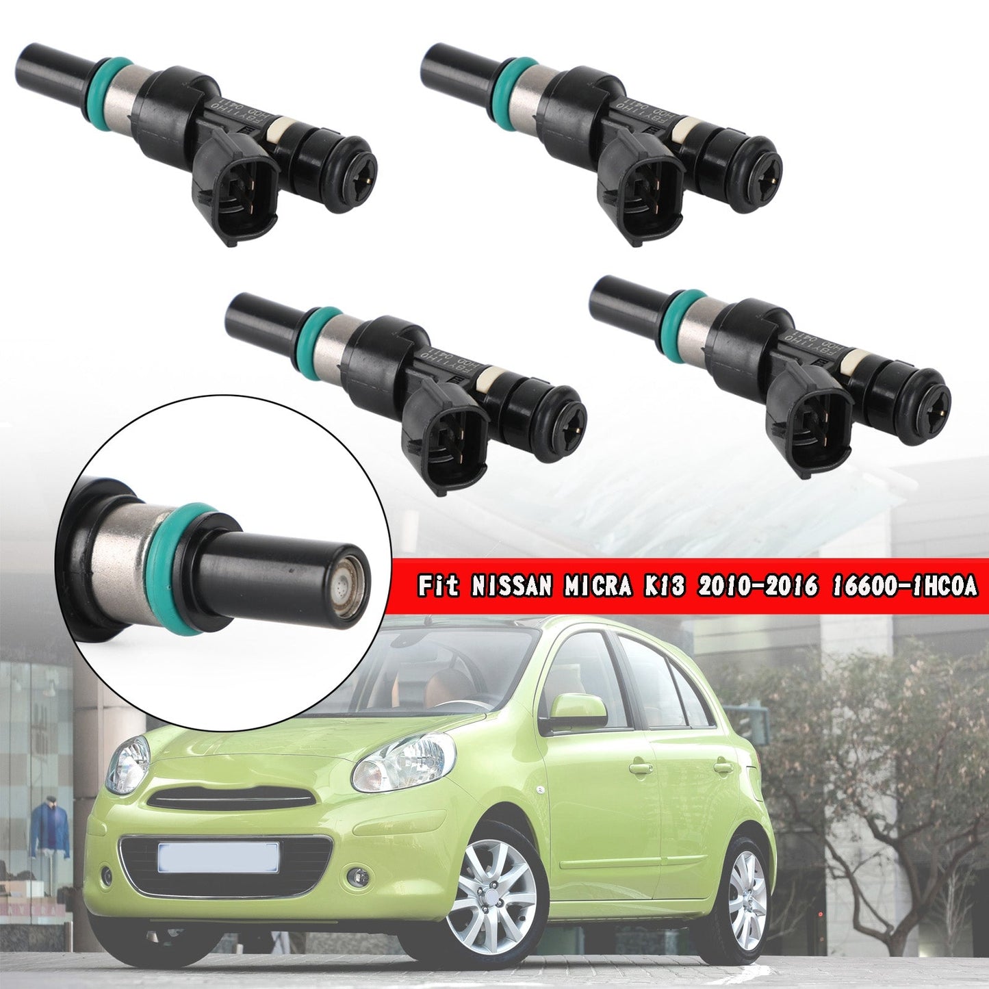 Injecteurs de carburant Nissan Micra K13 2010-2016 4 pièces FBY11H0 FBY1010 16600-1HC0A