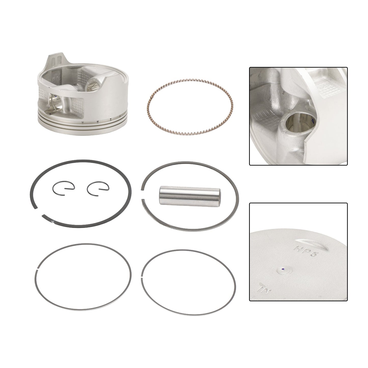 Kit de reconstruction de segments de piston, alésage standard 86,5 mm, pour Honda Rancher TRX420 2007-2018