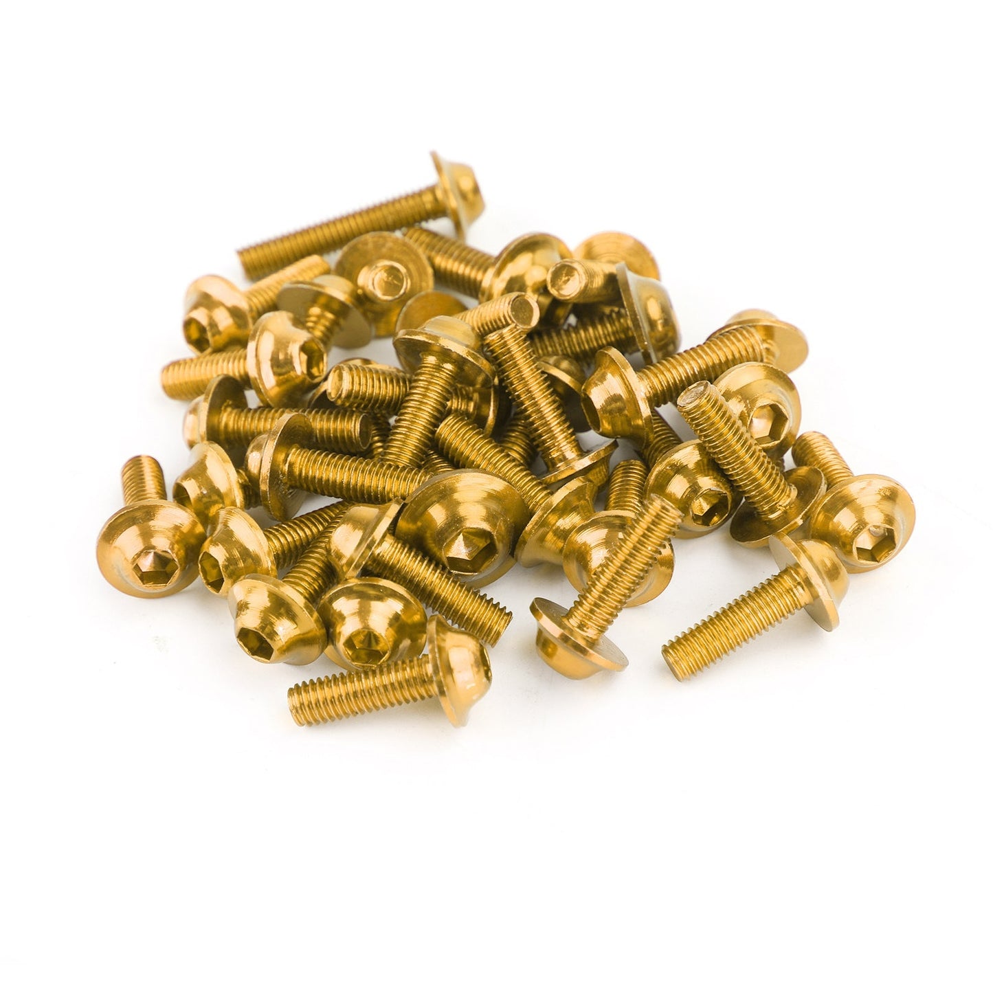 Kit de 158 boulons de carénage de pare-brise de moto de sport, clips de fixation, vis dorées