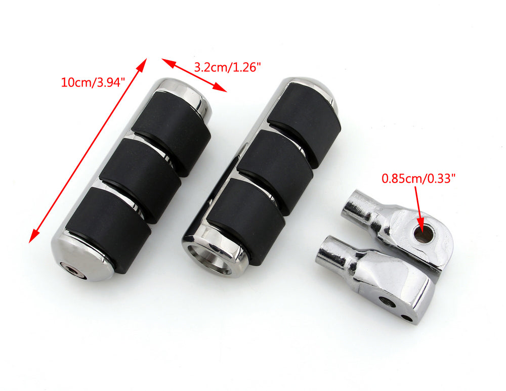 Estriberas traseras compatibles con Suzuki Marauder 800 (trasero) 97-04 Boulevard C90 (trasero) 98-06 Intruder 1500 LC (trasero) 98-06