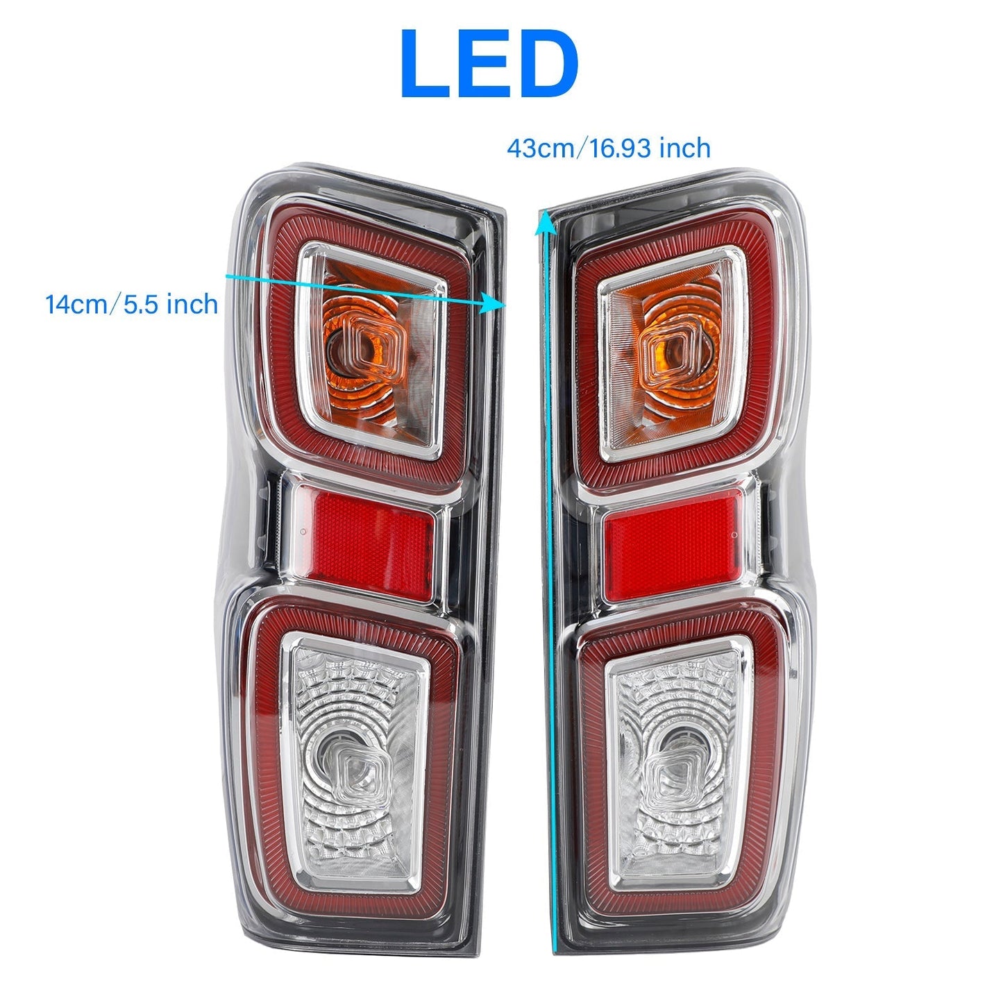 Feu arrière à LED gauche et droit pour pick-up Isuzu D-Max 2020-2022