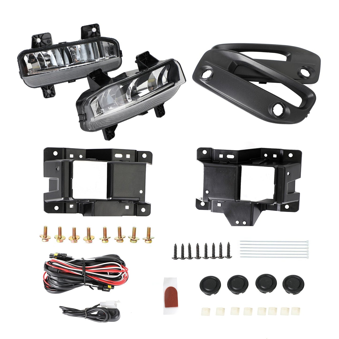 Support de câbles et interrupteur pour feux antibrouillard avant à DEL Dodge Ram 2500/3500 19-21 G : 68273291AB R : 68273292AB