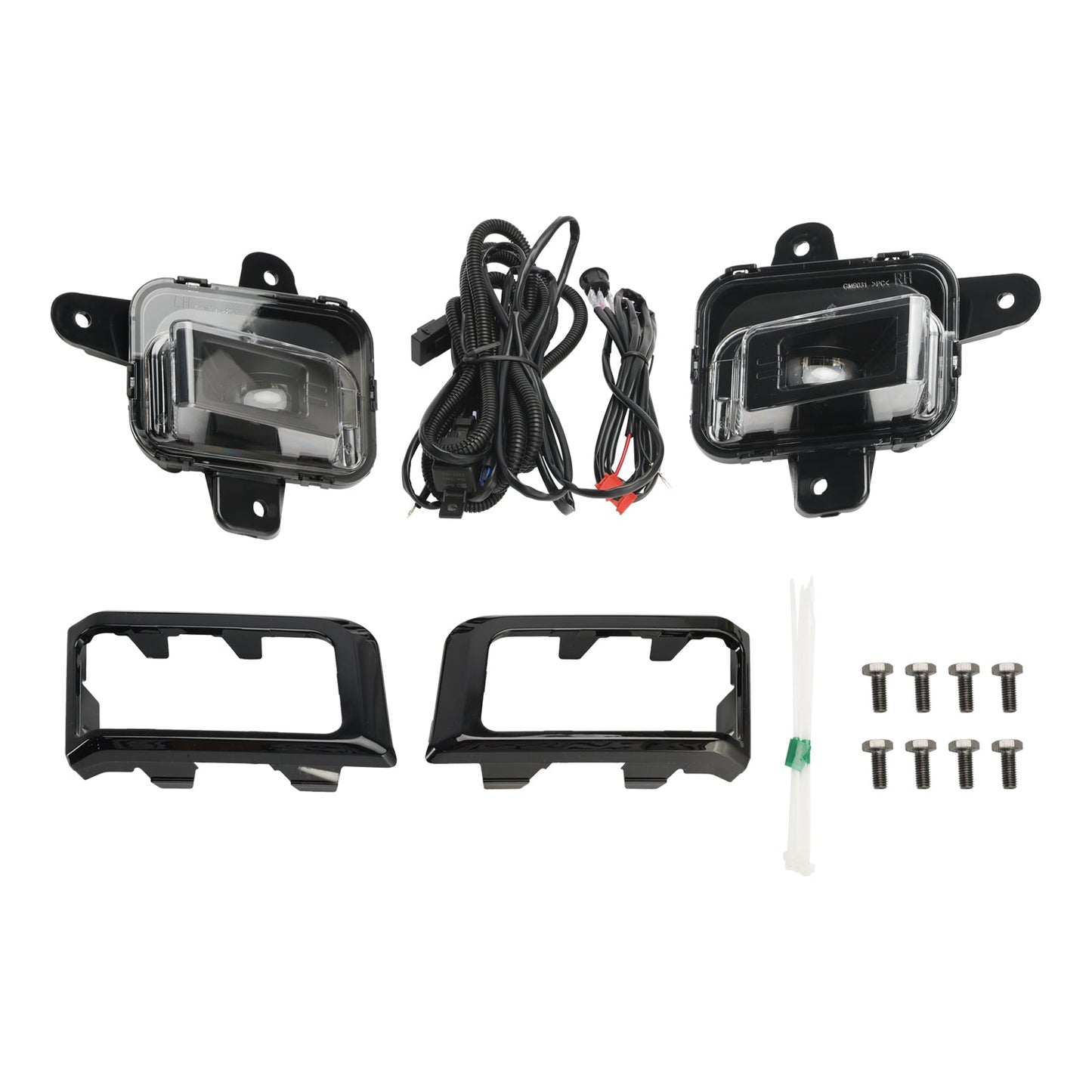 Feu antibrouillard LED pour pare-chocs avant GMC Sierra 1500 2022-2024 + couvercle + faisceau de câbles 84550846 84550845