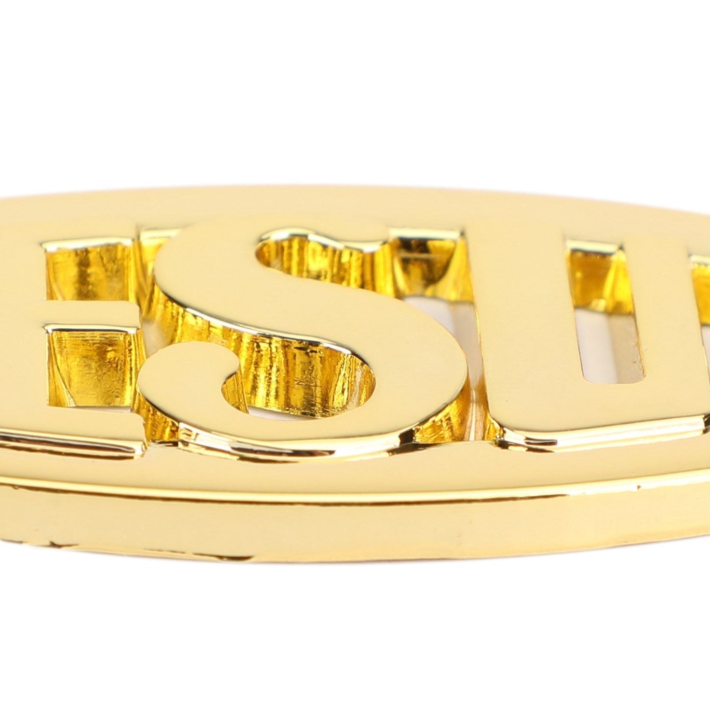 Jesus Christian Fish Symbol Gold 3D Car Decal Emblem Sticker Religious God