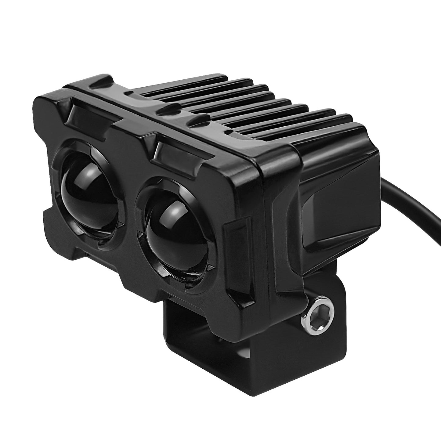 Phare de travail LED 12 V-85 V pour moto, phare avant carré, feu antibrouillard