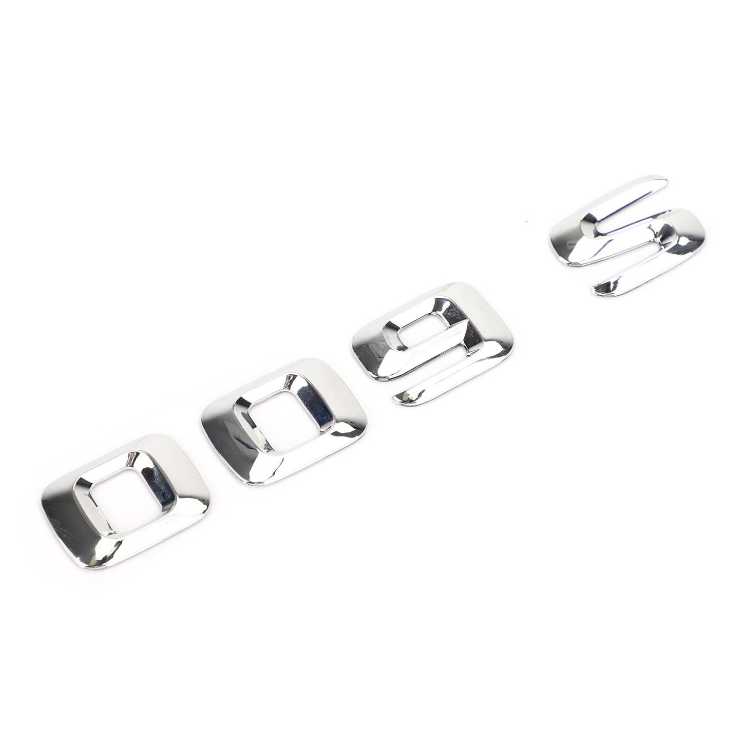 Emblème de coffre arrière, plaque signalétique, lettres et chiffres, compatible avec Mercedes S600, chromé