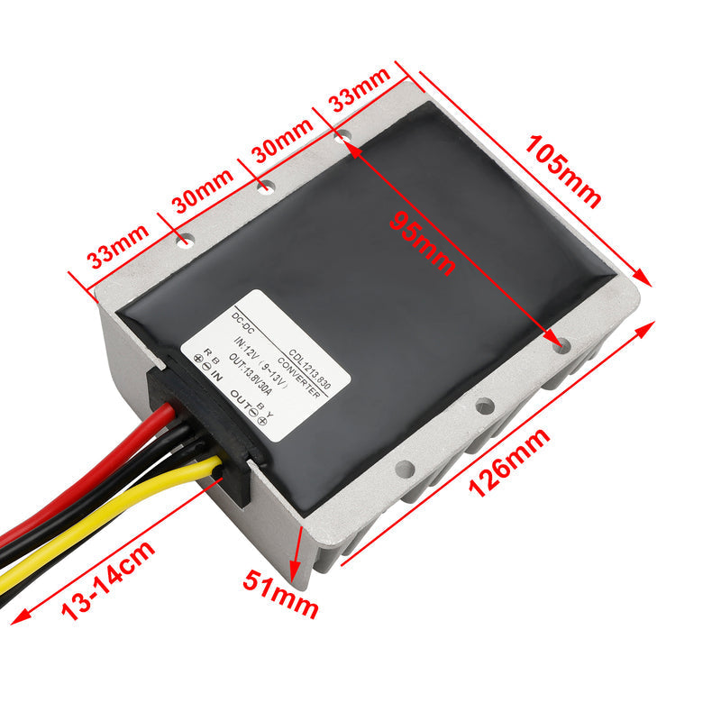 Convertisseur régulateur abaisseur de tension CC/CC étanche 48 V/60 V vers 12 V 10 A 120 W
