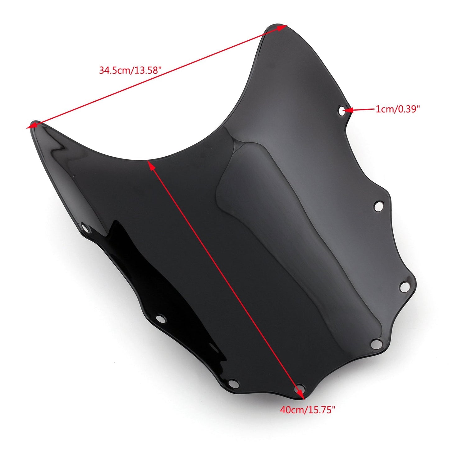 Pare-brise en plastique ABS 8 couleurs pour Kawasaki EX500 Ninja 500R 1987-2009