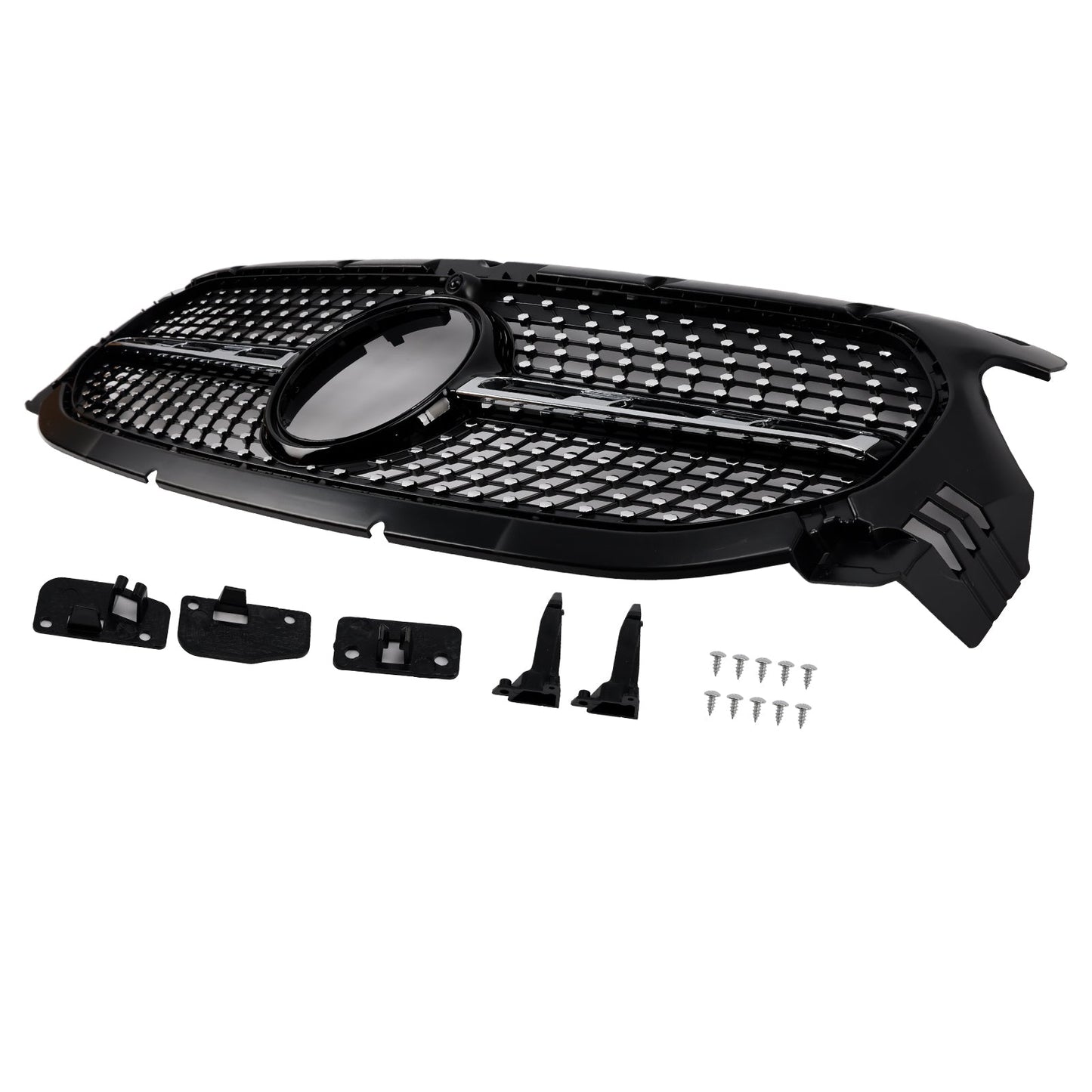 Diamond Front Grille Grill Fit Mercedes-Benz H247 GLA250 GLA200 2020-2023