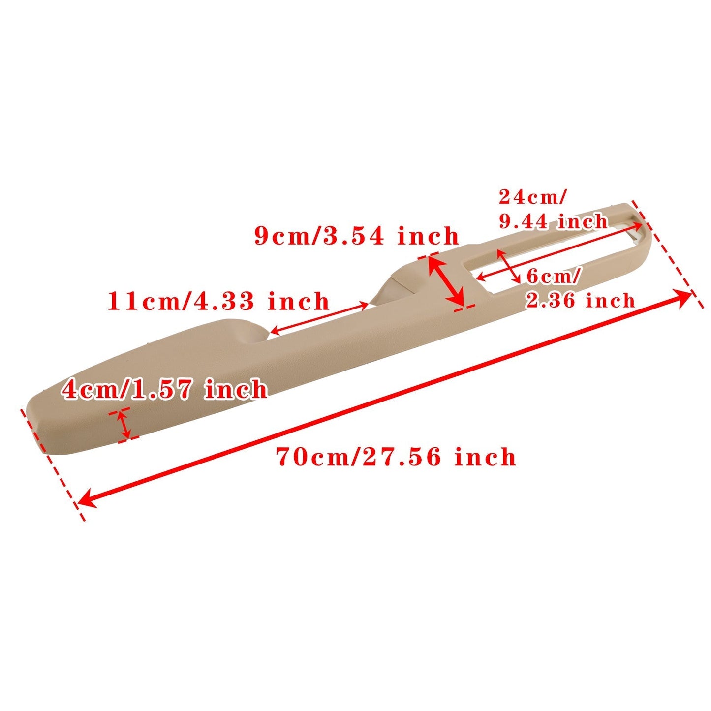 2010-2014 GMC Yukon XL 1500 Sierra 2500 3500 Front Left Door Armrest Repair Kit Tan 27 inch 80995 20954880