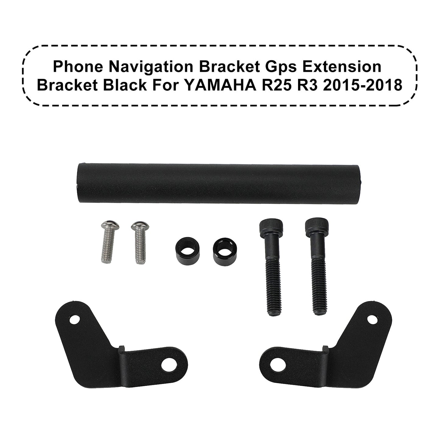 Support de navigation GPS noir pour Yamaha R25 R3 2015-2018