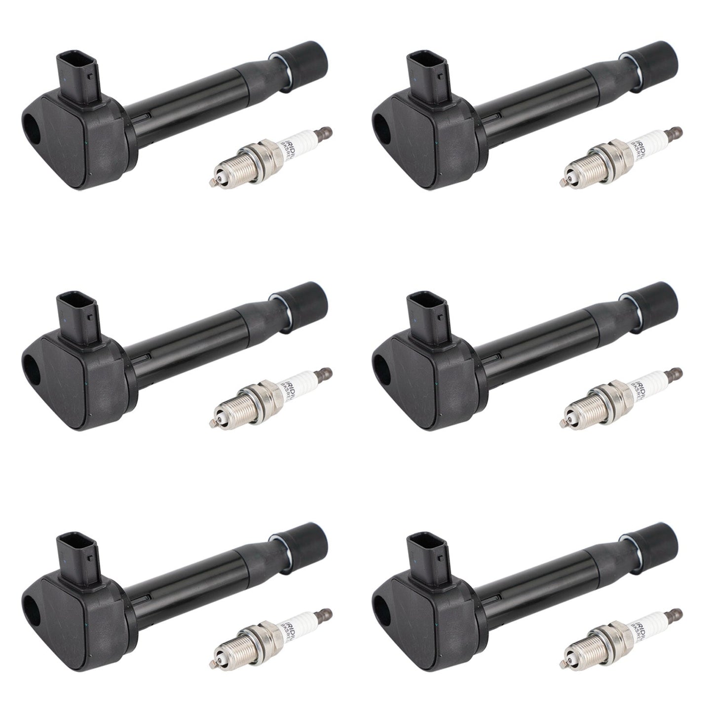Juego de bobinas de encendido y bujías para Honda Ridgeline V6 3.5L 2006-2008 (6 unidades) 30520P8EA01 UF242 30520RCAA02