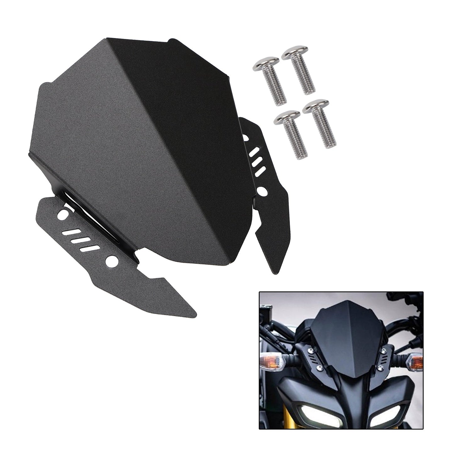 Pare-brise compatible avec Yamaha MT-15 2018-2023 et MT-125 2020-2021