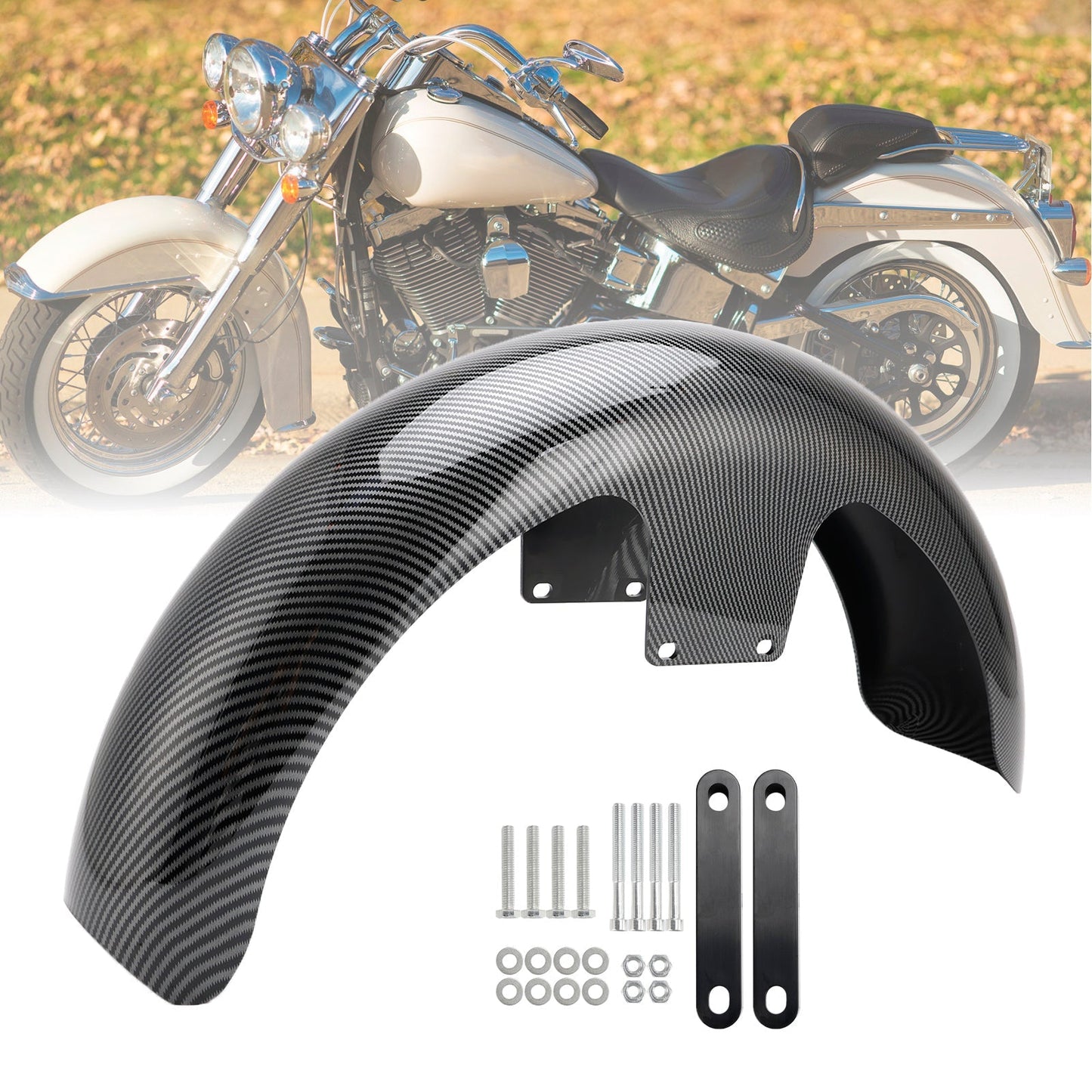 Garde-boue avant enveloppant ABS 19" Touring Electra Street Road Glide Baggers FLHT FLHR