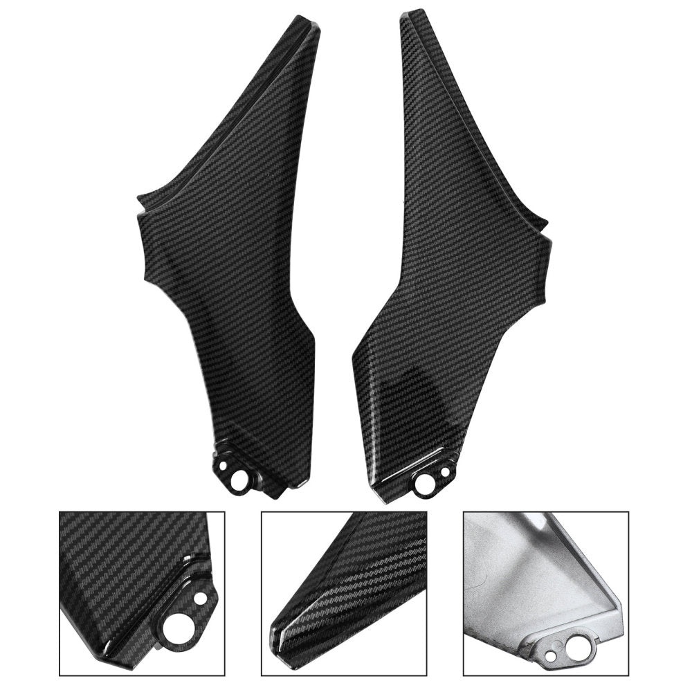 Housse de siège latérale en cuir verni pour Kawasaki Z900 2017-2019