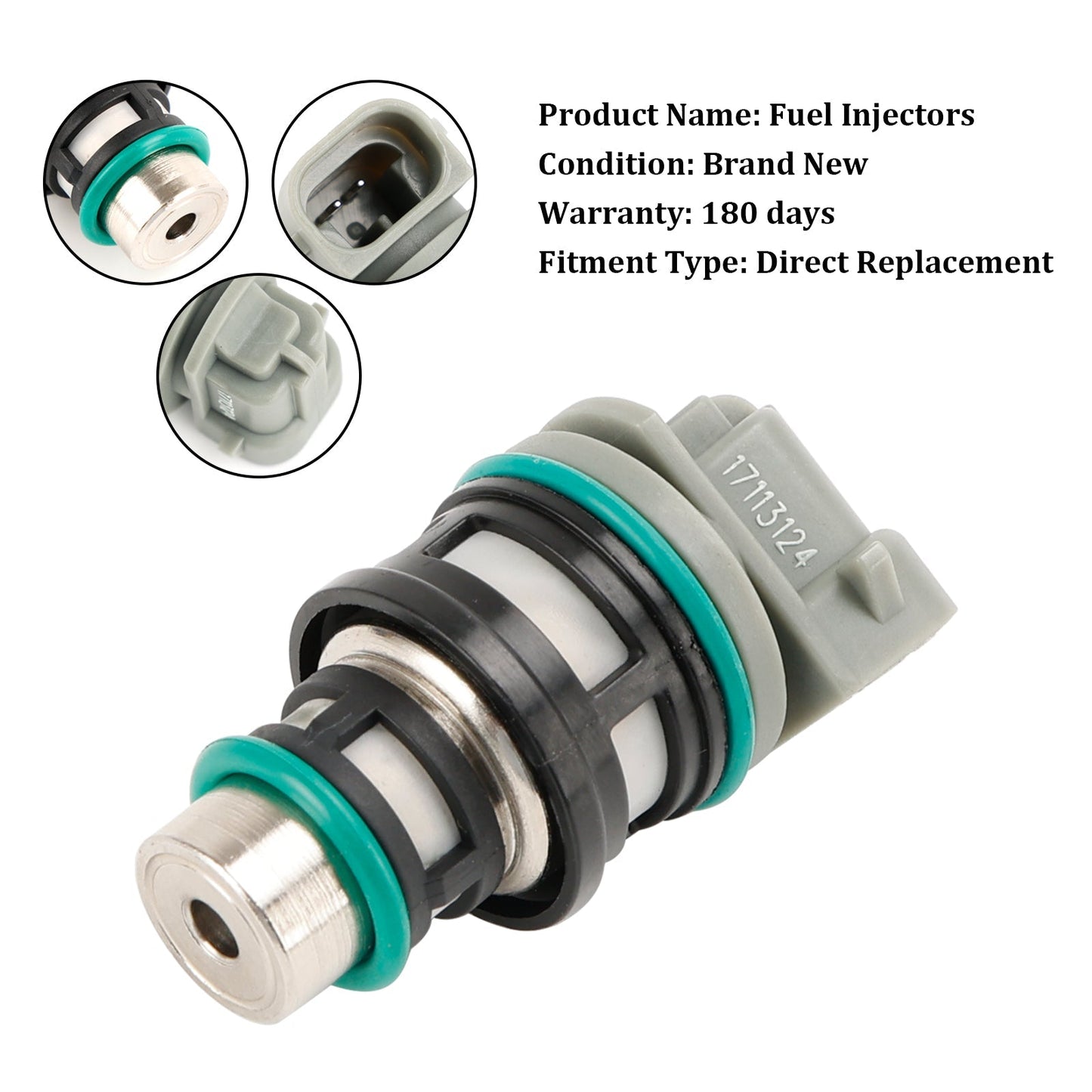 Pontiac Sunfire 1995-1997 - Inyectores de combustible (1 unidad, 17113124, 17113197 y 17112693)