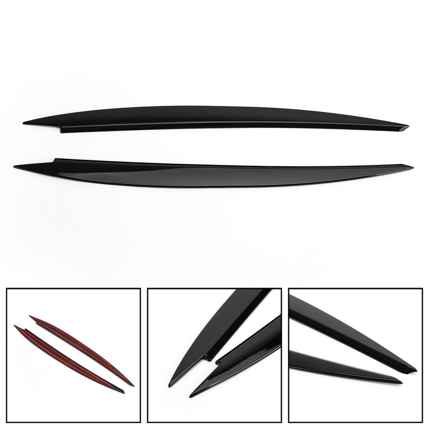 Garniture de sourcil de paupière de phare avant noire pour VW Golf MK7 Golf R GTI GTD 2013-2019