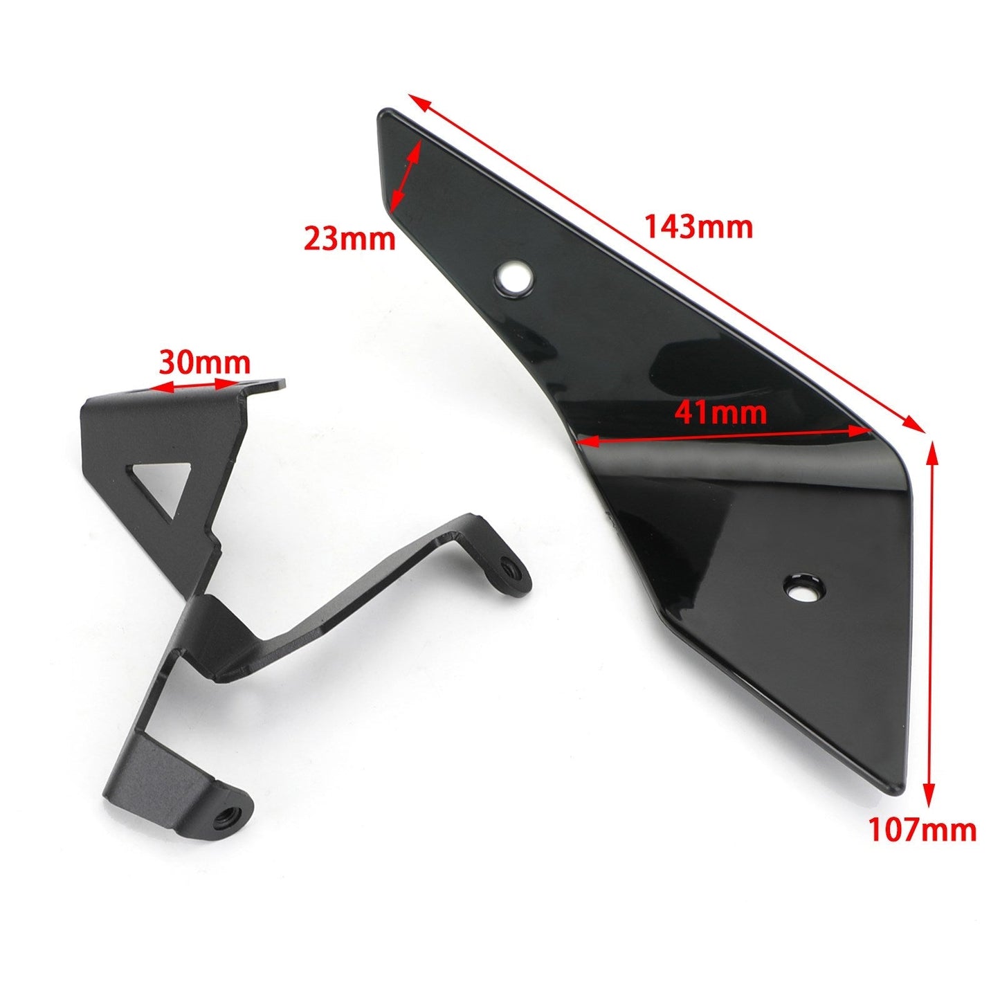 Déflecteur d'air de pare-brise latéral supérieur en plastique pour Honda CRF1100L 20+