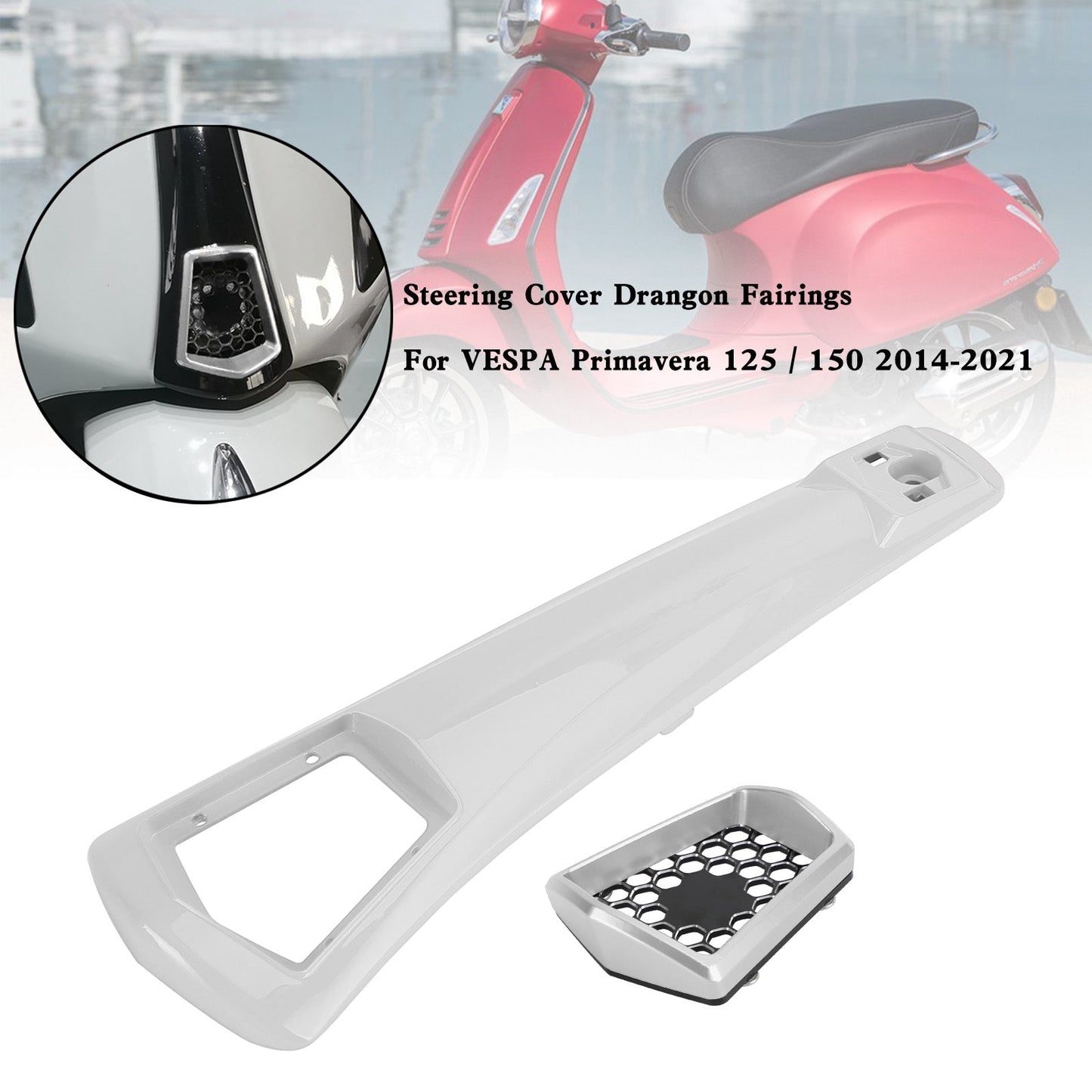 Carénage de couvercle de klaxon de direction pour VESPA Sprint Primavera 125/150 2014-2021