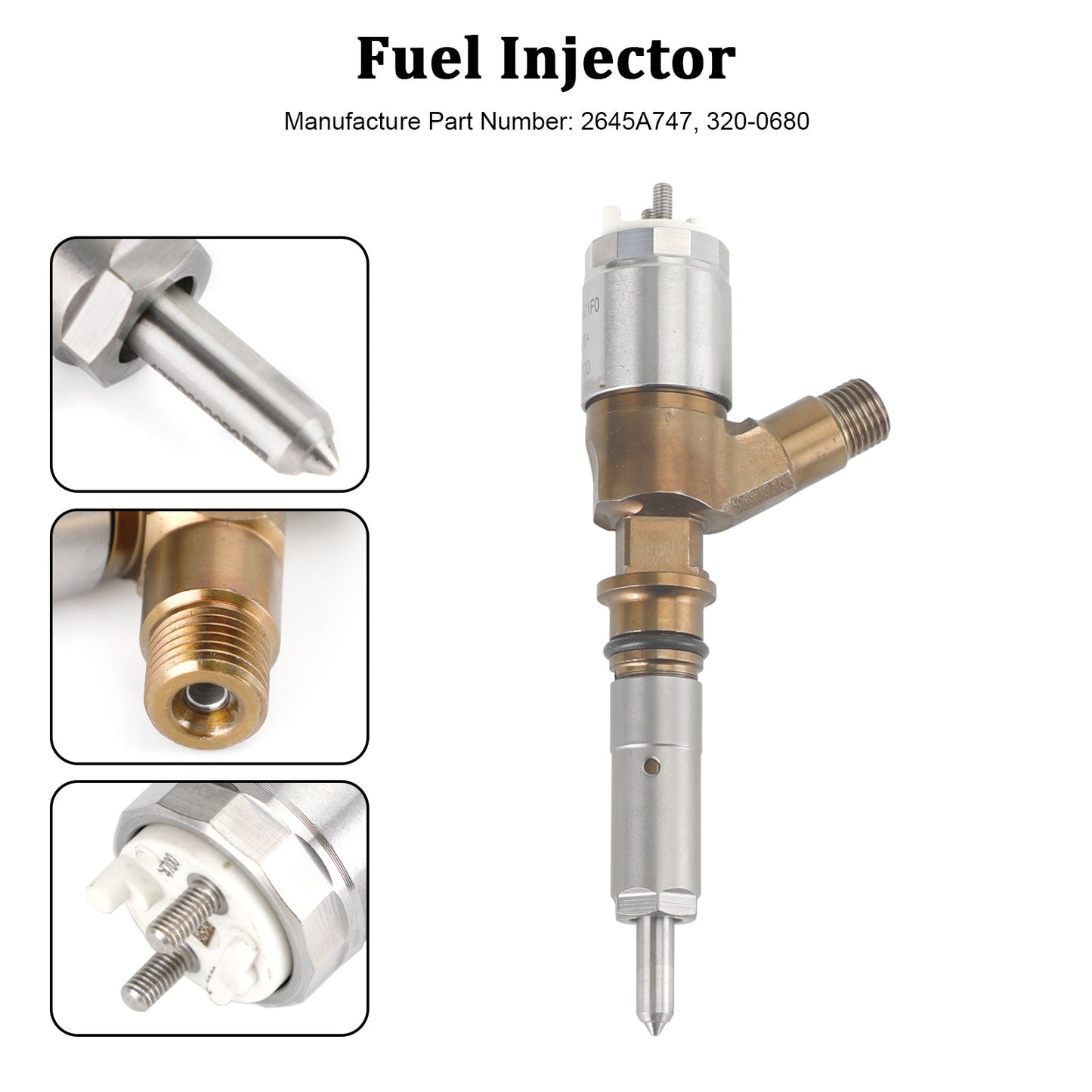 Injecteur de carburant Caterpillar C6 C6.4 pour excavatrice CAT 320D 1 pièce 3264700 10R-7675