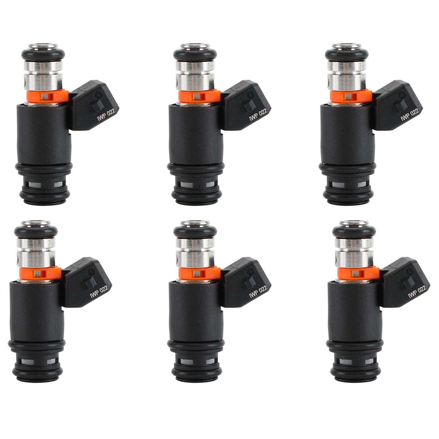 6 inyectores de combustible 021906031D compatibles con VW Golf Jetta 1999-2002 EuroVAN 97 99-00 2.8L