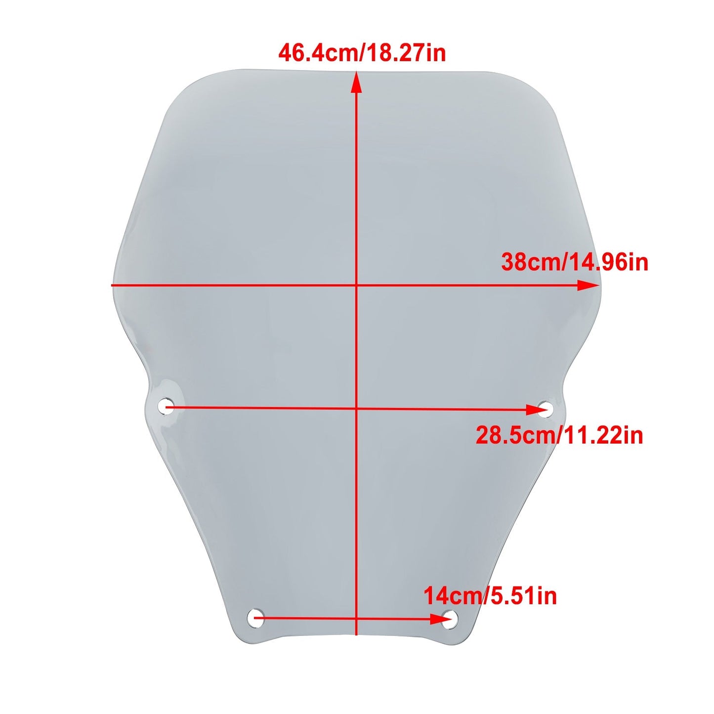 Pare-brise + support pour HONDA Fozra NSS 350 2021-2023