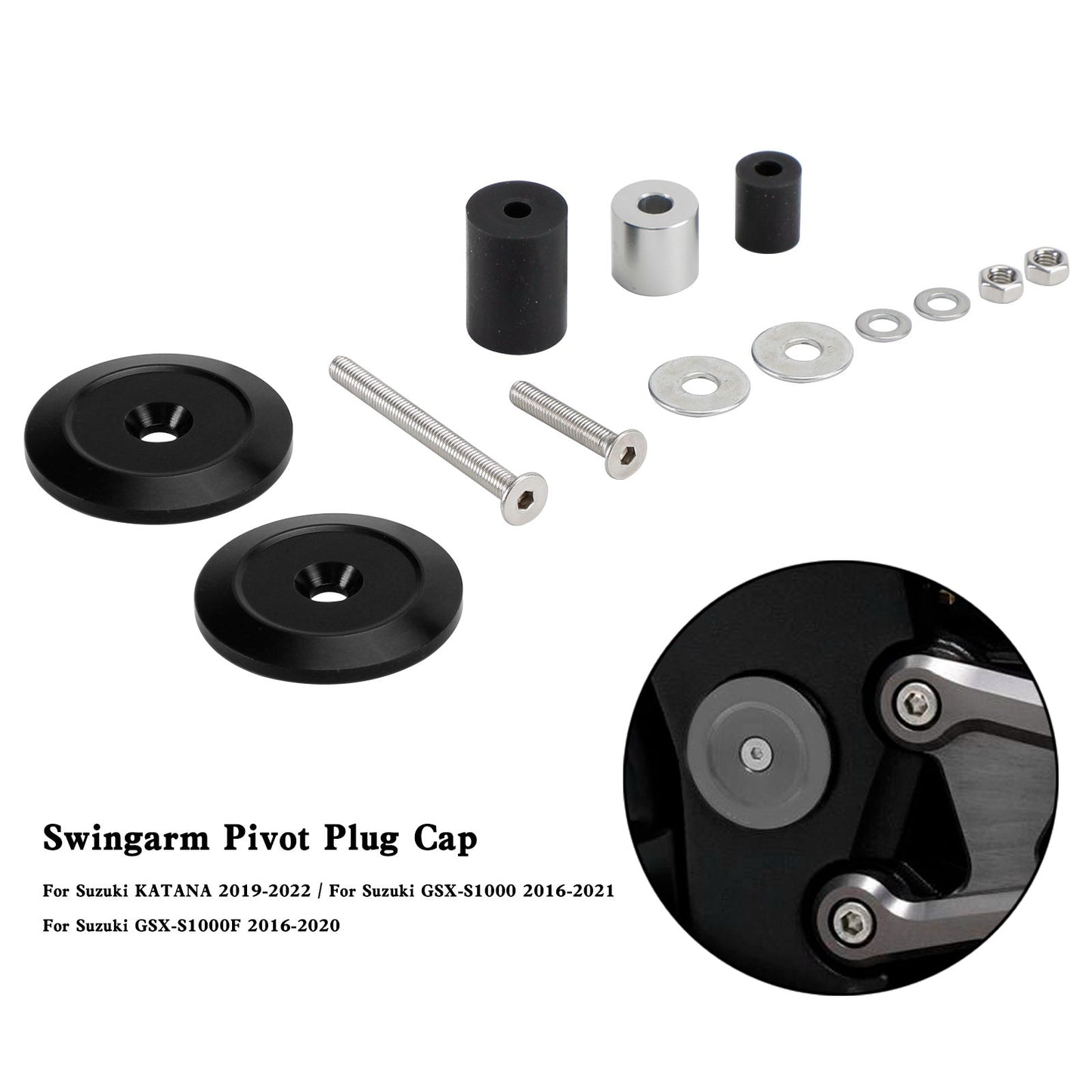 Bouchon de pivot de bras oscillant pour Suzuki Katana GSX-S1000 GSX-S1000F 2016-2021