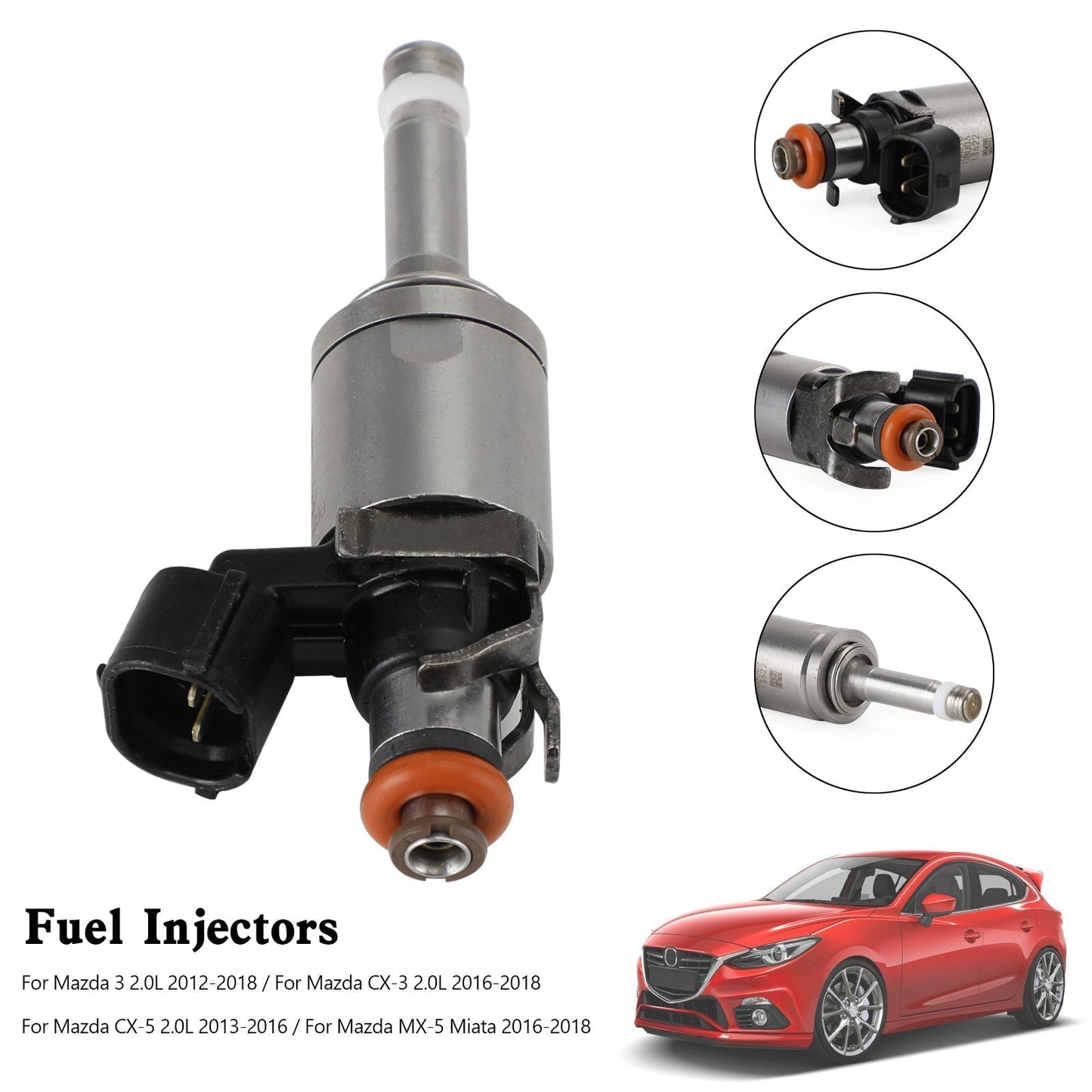 Inyector de combustible PE01-13-250C PE01-13-250B para Mazda CX-5 2.0L 2013-2016