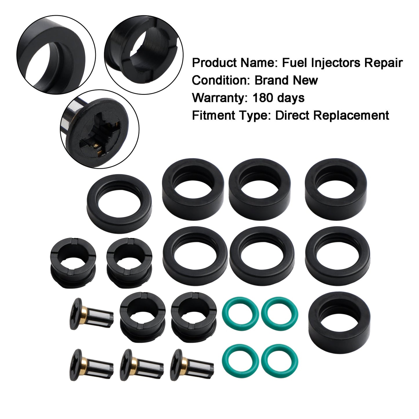 Kit de réparation d'injecteur de carburant Honda CRX 1988-1991 Joints toriques