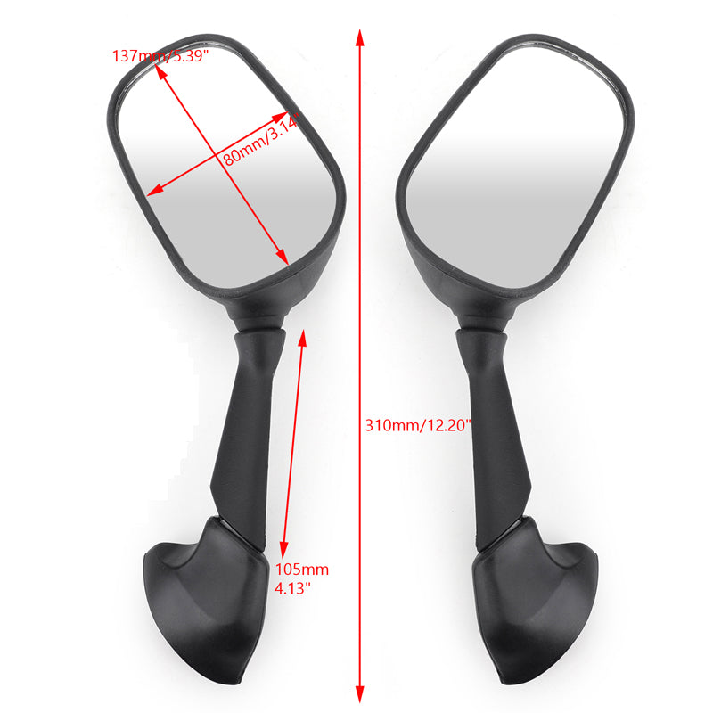 Paire de rétroviseurs latéraux gauche et droit pour Yamaha YZF R1 YZF R6 2006-2008