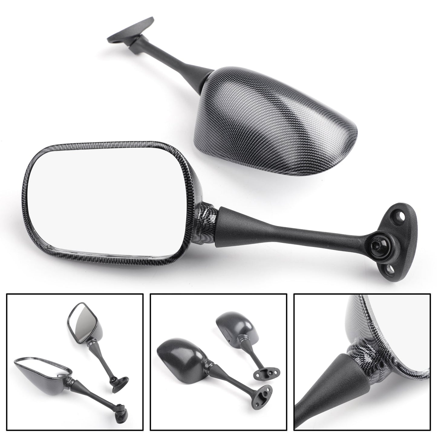 Rétroviseurs latéraux pour Honda CBR600RR 2003-2014 et CBR1000RR 2004-2007