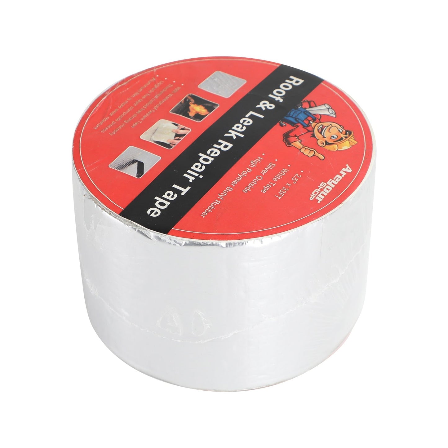 4"*30' RV Sealant Tape UV Waterproof Roof Leaks Repair Tape Seal Sticky Silver