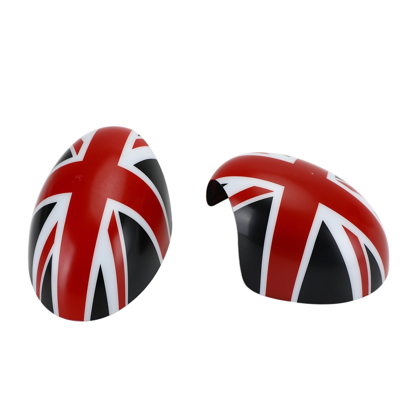 Mini Cooper R55 R56 R57 Noir/Rouge 2 x Coques de rétroviseurs Drapeau britannique Union Jack