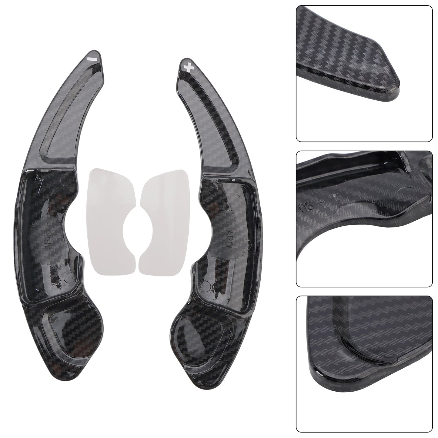 Cubiertas de extensión para palanca de cambios de volante con aspecto de carbono para Lexus NX200t y NX300 (2011-2017)