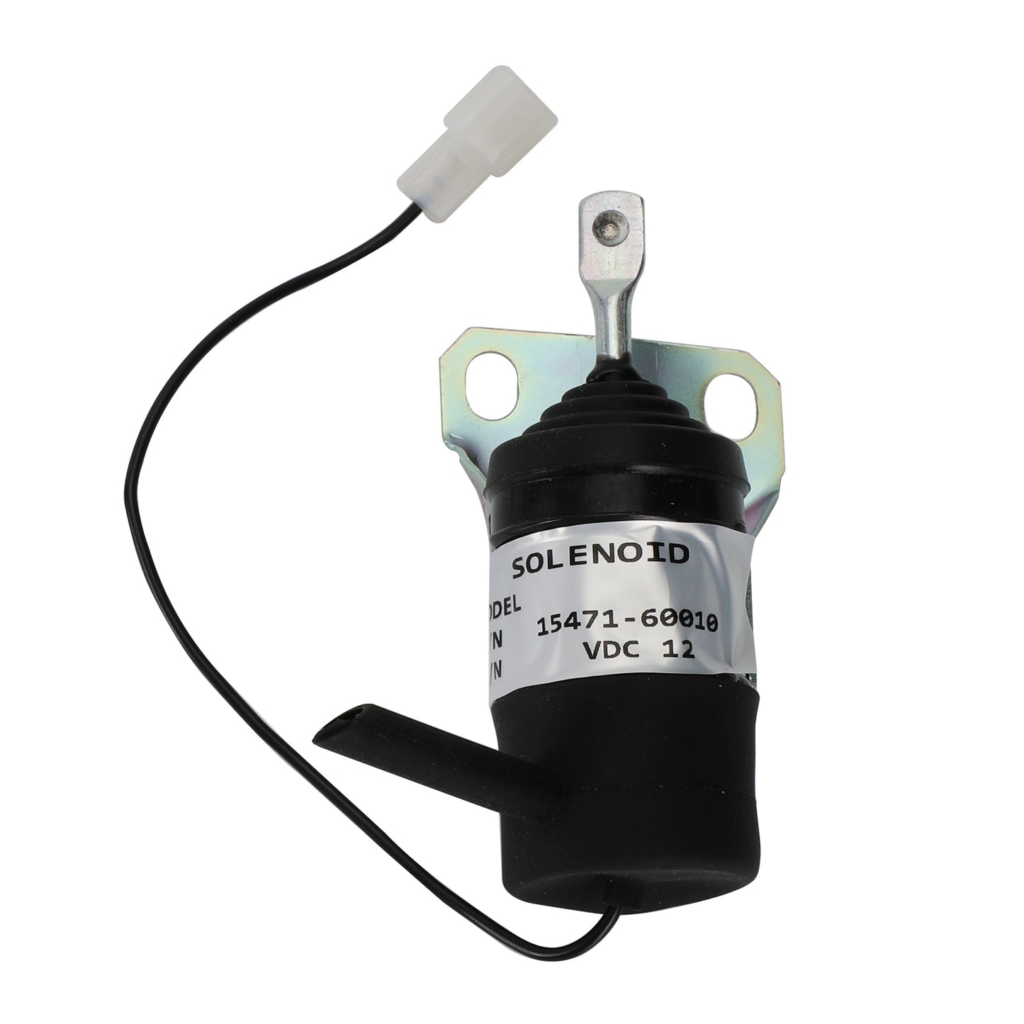 Compatible con solenoide de corte de combustible Kubota 052600-1001 052600-1000 15471-60010 de 12 V.
