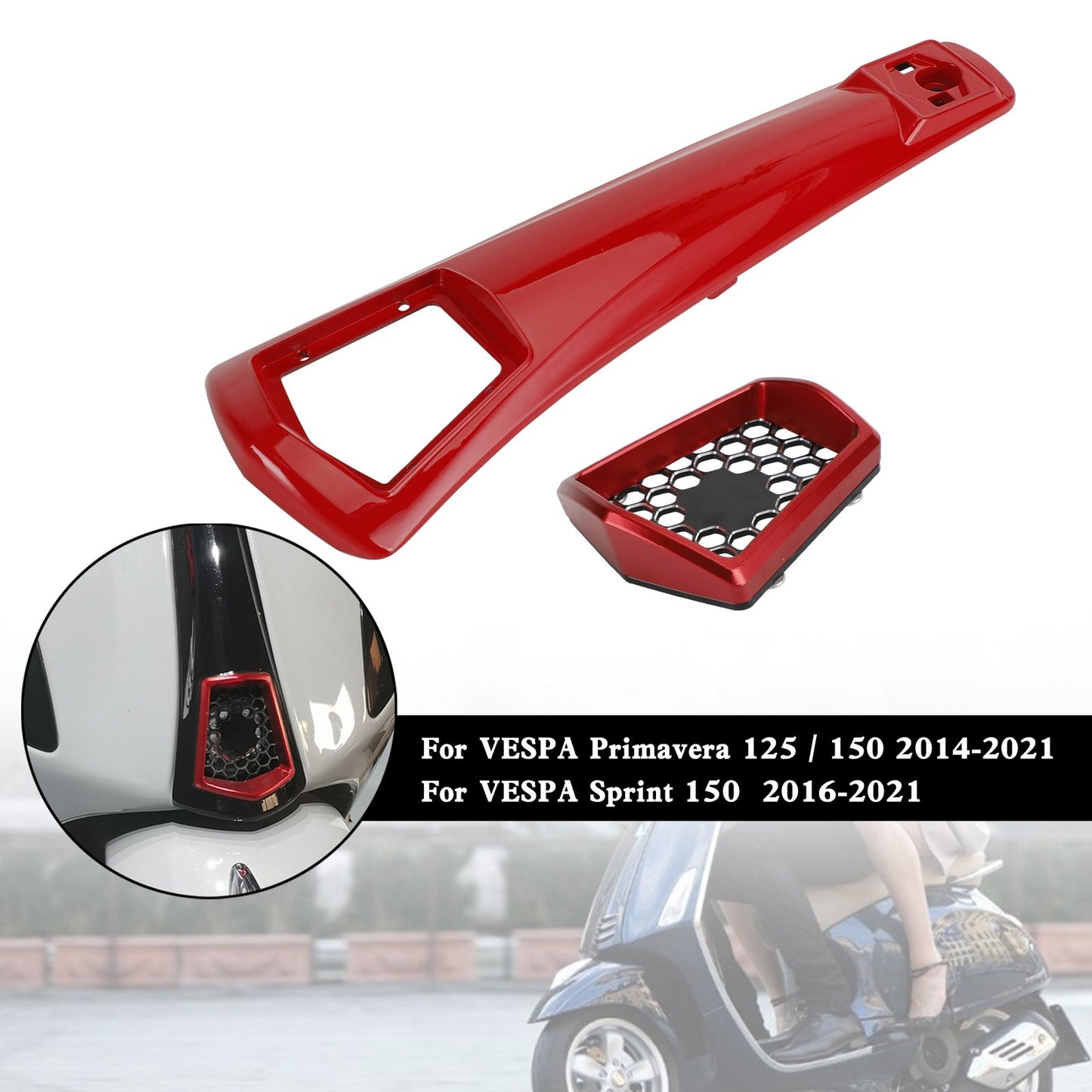 Carénage de couvercle de klaxon de direction pour VESPA Sprint Primavera 125/150 2014-2021