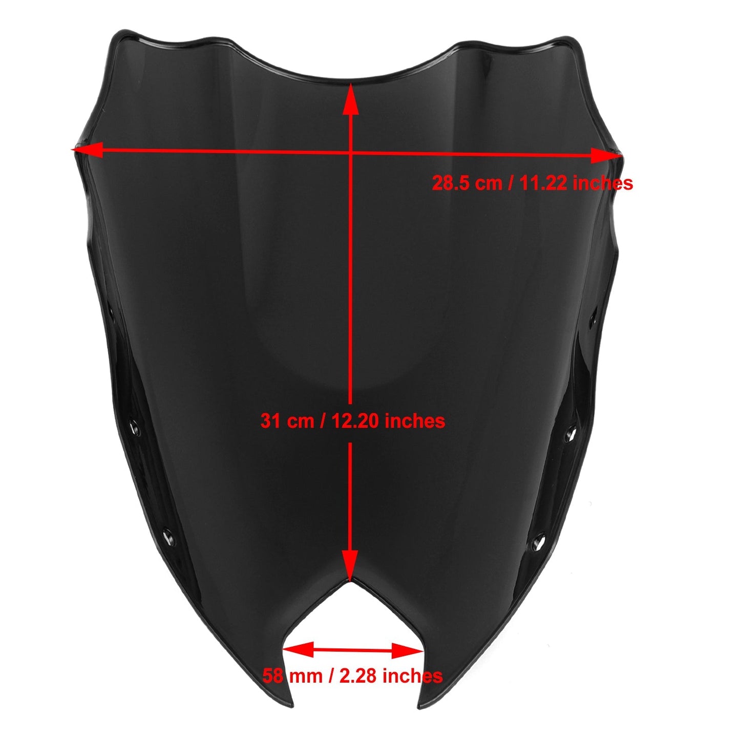 Pare-brise de moto ABS pour Yamaha FZ6R FZ-6R FZS600 2009-2015