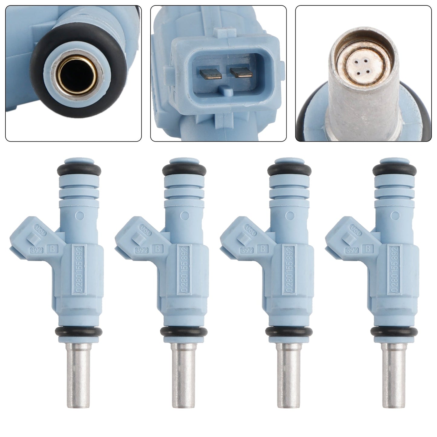 2000-2002 Audi TT Quattro 4Pcs Fuel Injector 0280155892 0280155893