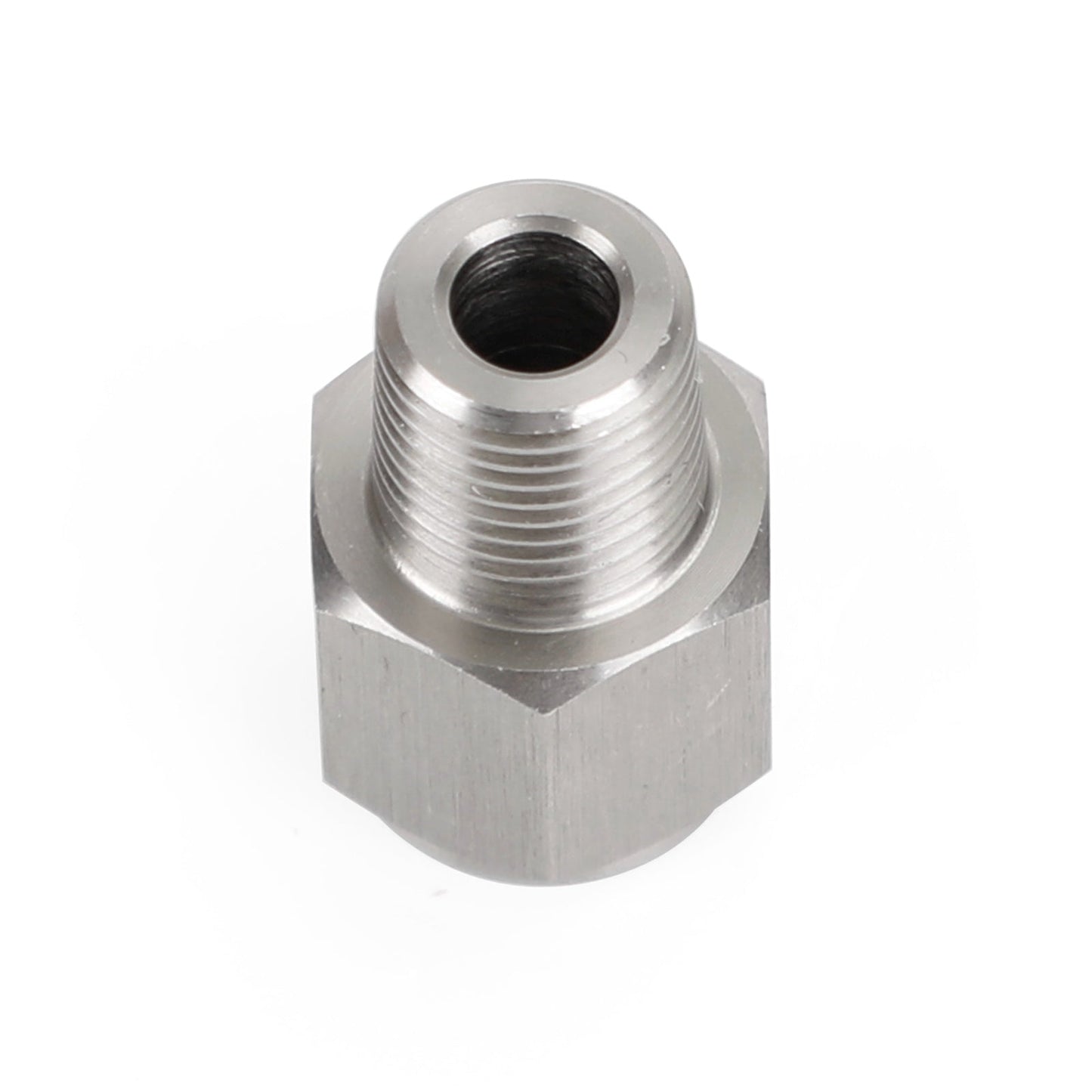 Adaptateur de manomètre de pression d'huile en acier inoxydable, 1/8" NPT mâle vers 1/4" M10x1,0 femelle