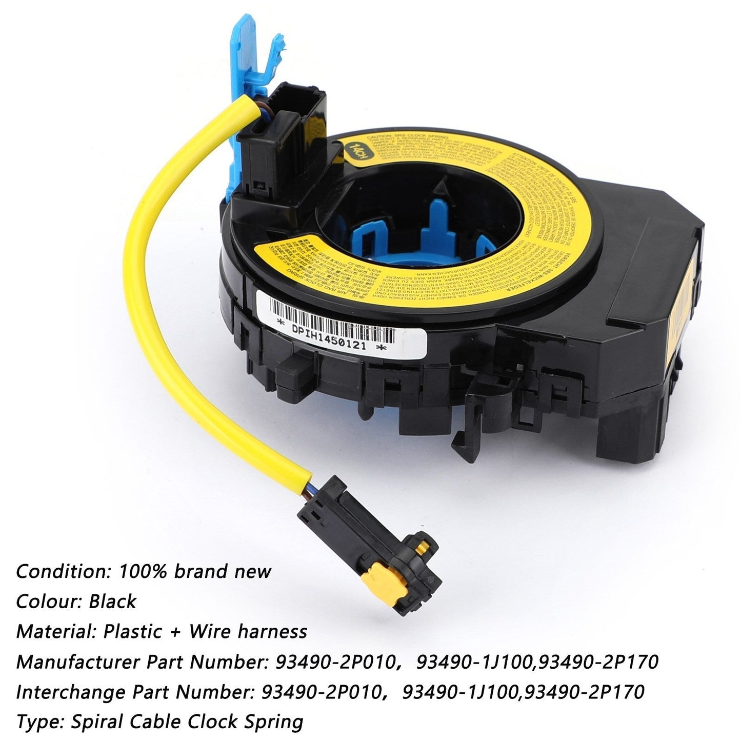 2008-2020 For Hyundai I20 I20 93490-2P010 Airbag Squib Spiral Cable Clock Spring 93490-1J100 93490-2P170