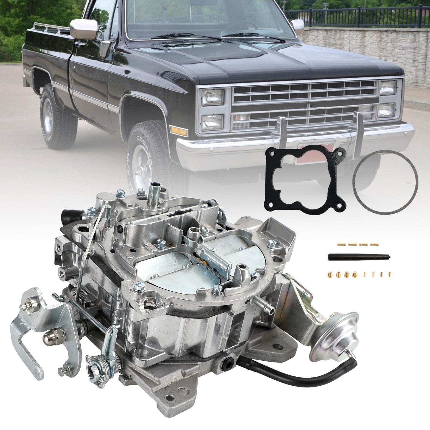 Moteurs 305-350 650 CFM Starter électrique Quadrajet 4 BBL Carburateur 17066422 17066425