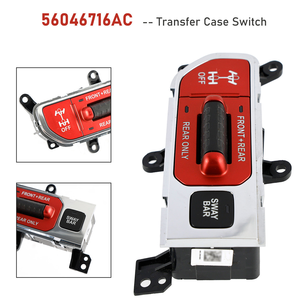 Interruptor de caja de transferencia 56046716AC 56046716AD para Jeep Wrangler JL Off Road 2018-2023