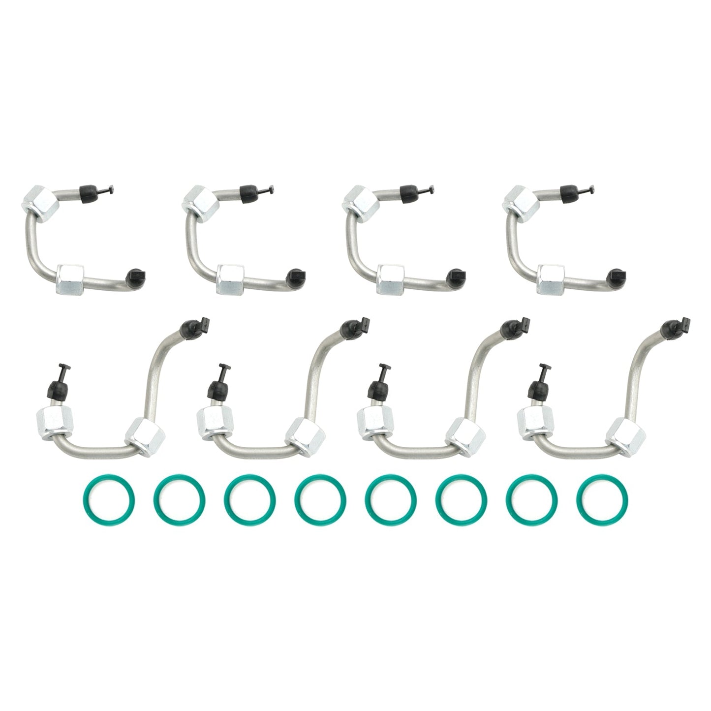Kit d'installation d'injecteur de carburant 8 pièces avec conduite d'injecteur 8C3Z9229A pour Ford F-250 F-350 F-450 F-550 Super Duty V8 391 6,4 L 2008-2010
