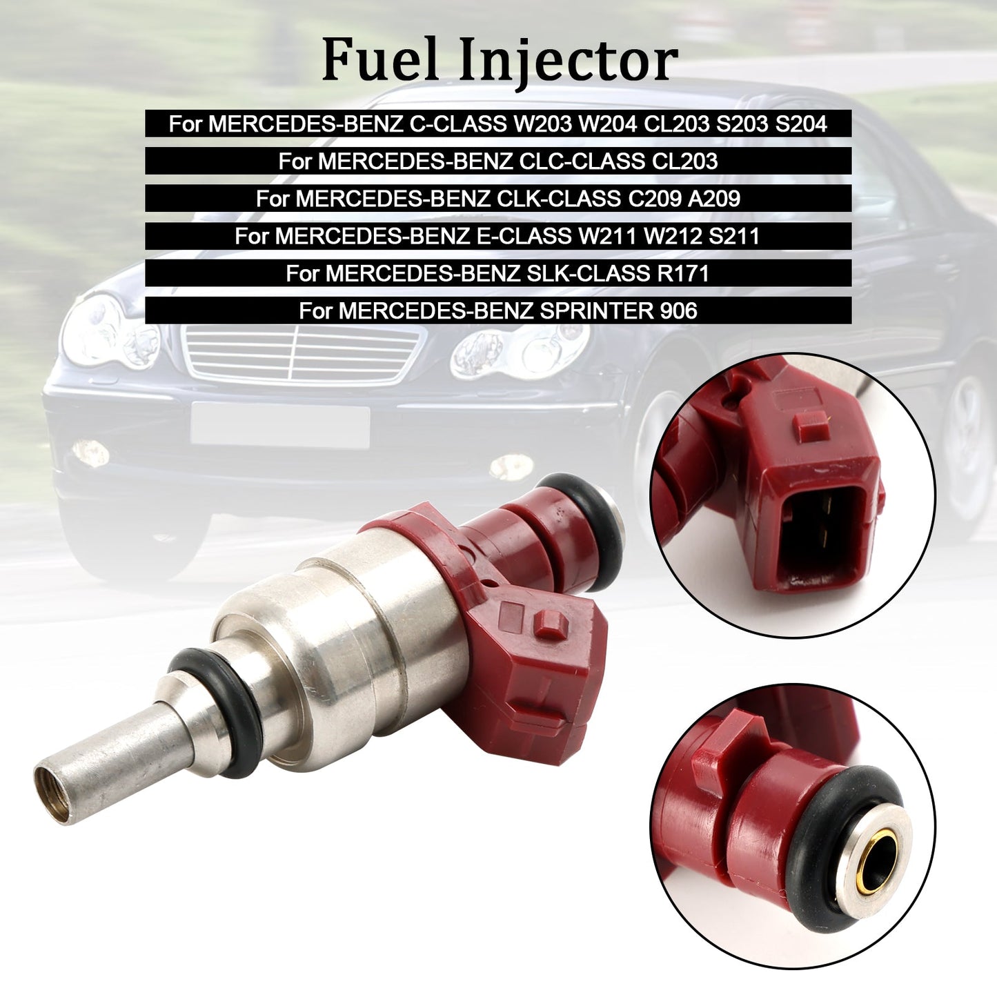 MERCEDES-BENZ C-CLASS W203 W204 CL203 S203 S204 1.8L Fuel Injector A2710780023 A2C59506219