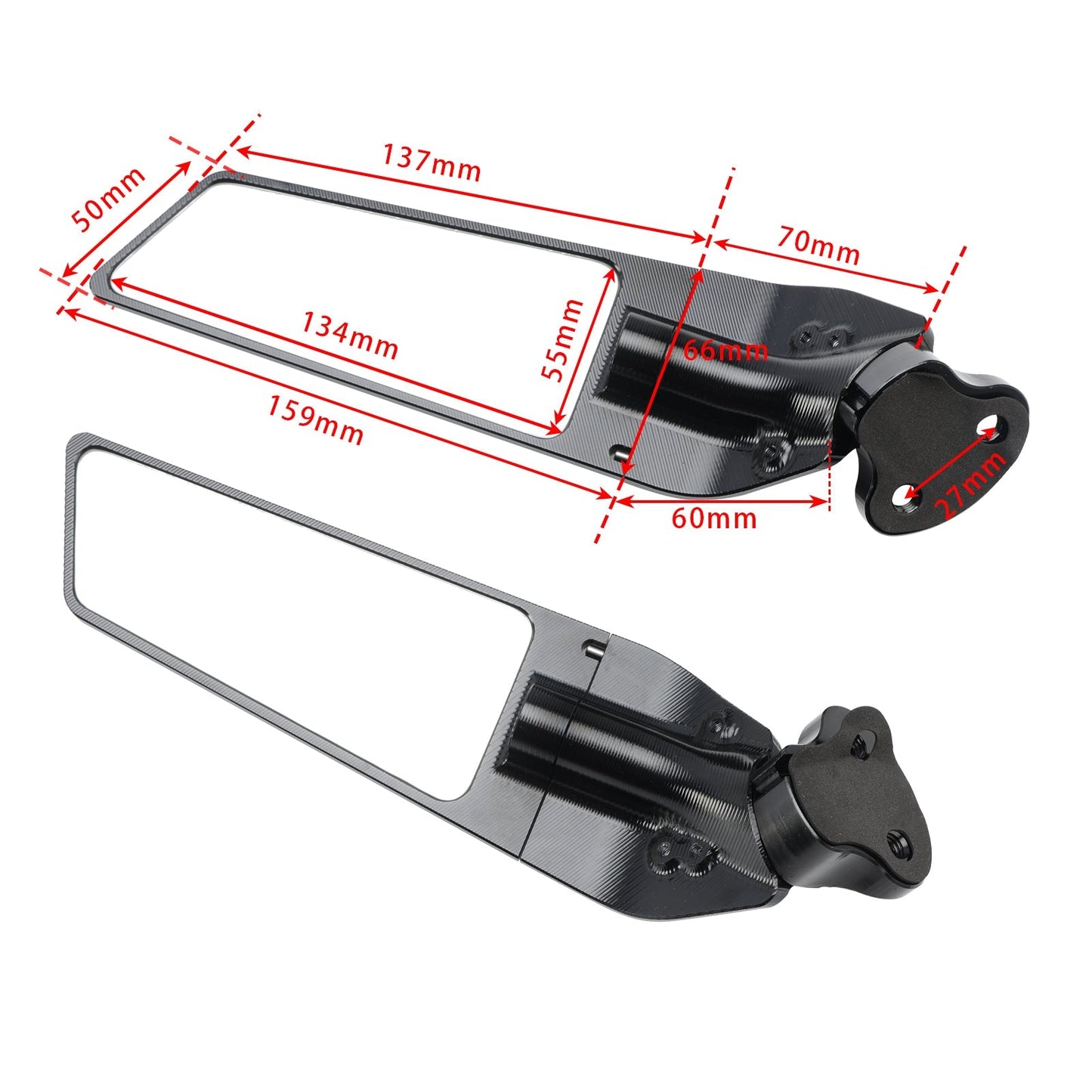 Rétroviseurs latéraux en aluminium CNC pour BMW S 1000 RR S1000RR 09-18