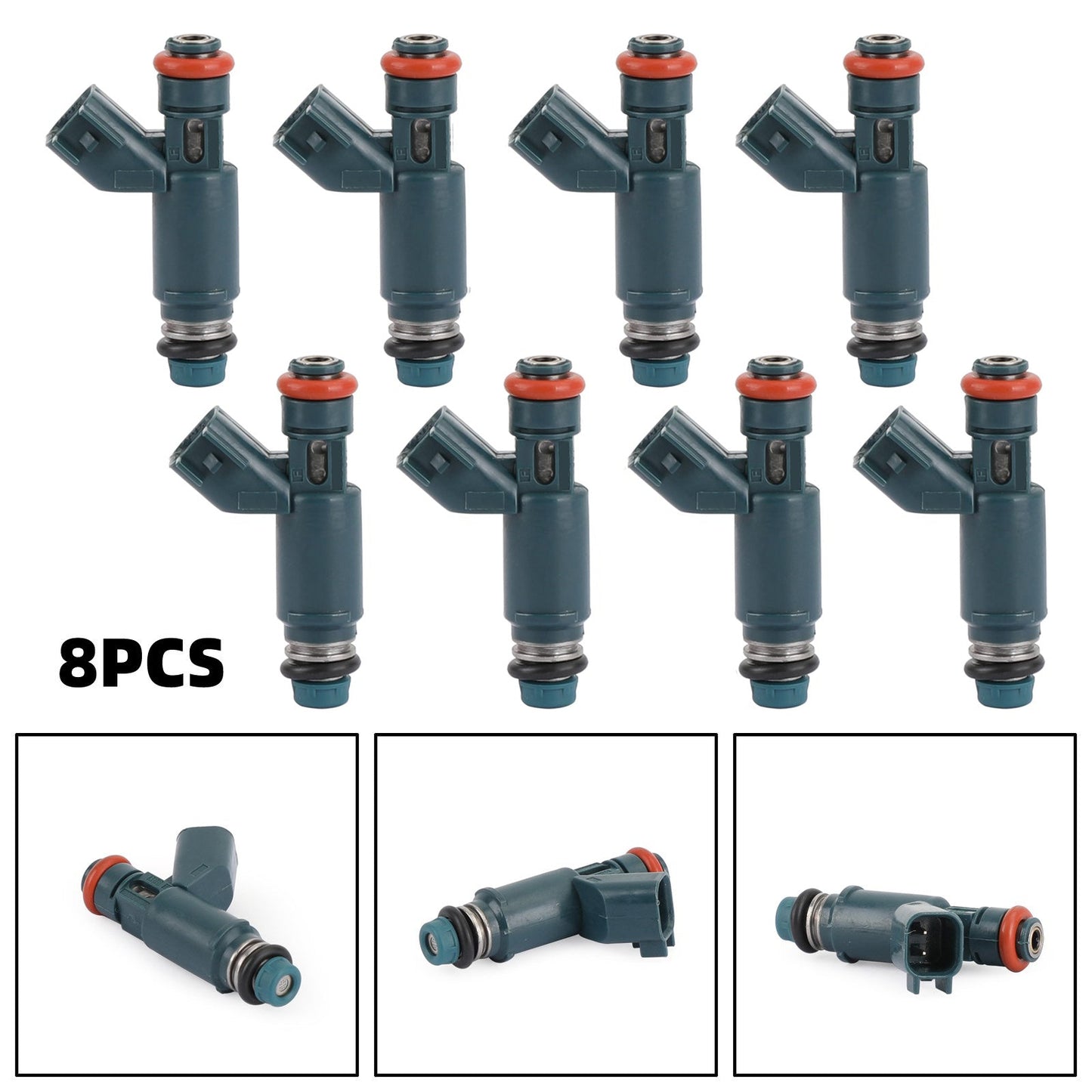 8 inyectores de combustible 2W93-BA AJ811177 compatibles con Jaguar 03-09 4.2L compatibles con Land Rover 08-09 4.2L
