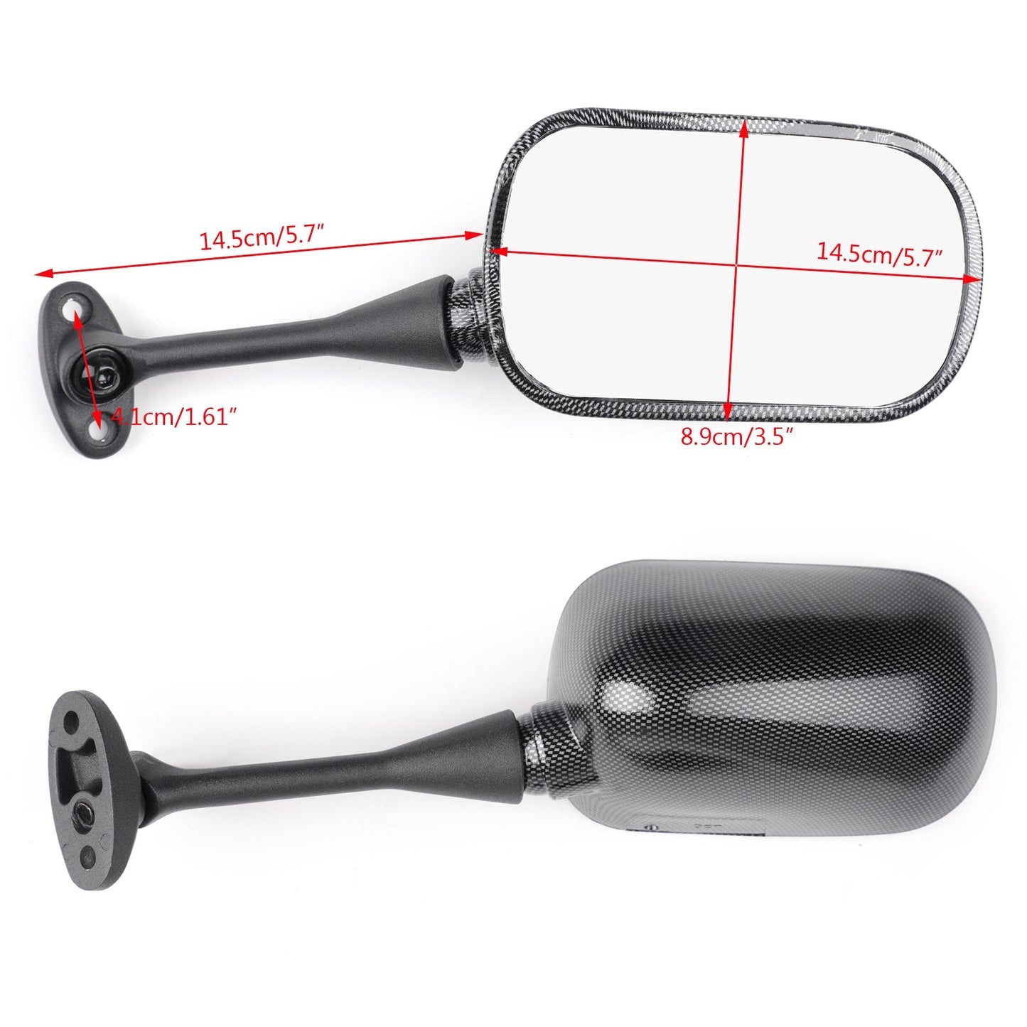 Rétroviseurs latéraux pour Honda CBR600RR 2003-2014 et CBR1000RR 2004-2007