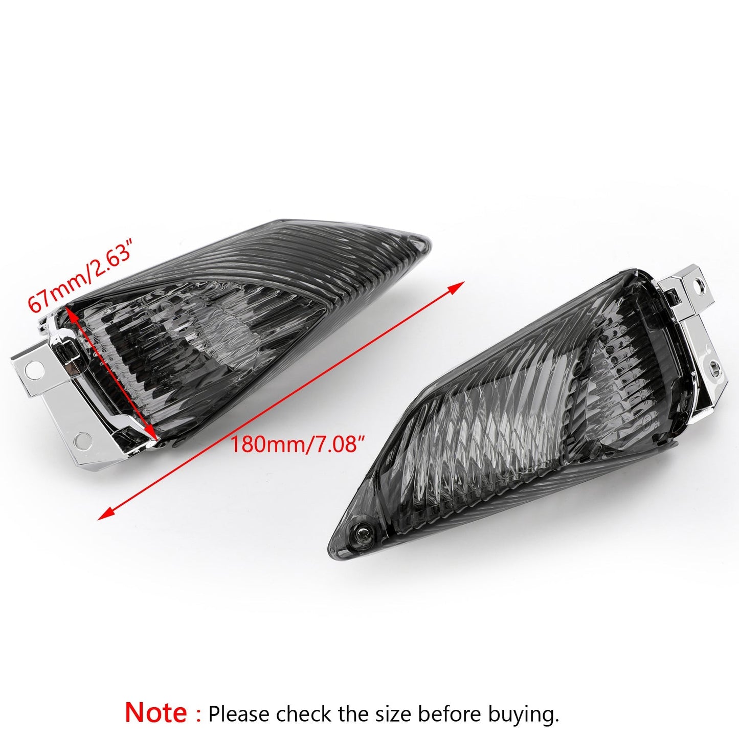 Lentille de clignotants arrière pour Suzuki GSXR1000 2009-2010 K9, accessoire fumé